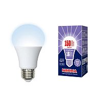 Лампа светодиодная LED-A60-16W/DW/E27/FR/NR Форма A, матовая. Norma. Дневной (6500K). | код UL-00004025 | Uniel