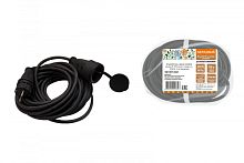 Удлинитель-шнур силовой каучук, КГ, IP44, штепс. гнездо с/з, 3500 Вт, 30 м Народный | код SQ1307-0223 | TDM НАРОДНЫЙ