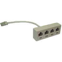 Y-адаптер, 4 параллельных порта | код TWT-Y-1P4 | TWT