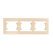 Рамка 3-м горизонт. крем Makel 42010703