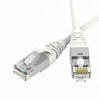 Патч-корд экранированный Ultra SLIM CAT6A S/FTP 4х2, 30 AWG, LSZH, белый, 1м | код RN6ASF4510WH-30 | DKC