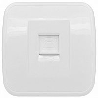 Розетка телефонная 1xRJ11 МАДРИД, белый | код. EGT01-034-10 | EKF