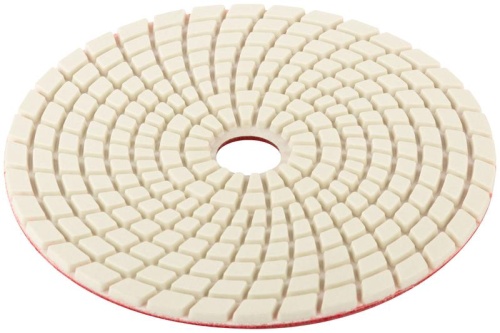 Круг алмазный гибкий шлифовальный АГШК (липучка), влажное шлифование, 125 мм, Р 400 | код 39884 | FIT фото 5