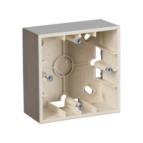 Коробка установочная ОП 1-м Simon15 шампань 1590751-034 Коробка установочная ОП 1-м Simon15 шампань 1590751-034