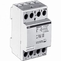 Модульный контактор  ESB63 4P 63А 400/220В AC/DC |  код.  GHE3691102R0006 |  ABB