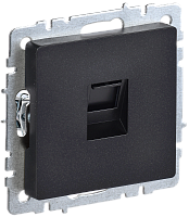 BRITE Роз. комп. RJ45 кат.6 РК11-БрЧ черн. IEK | код BR-K10-2-K02 | IEK