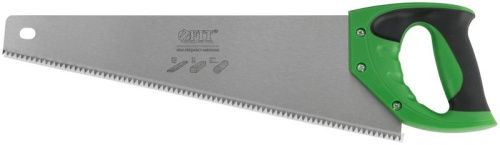 Ножовка по дереву, крупный каленый зуб 5 TPI, 2D заточка, пластиковая прорезиненная ручка 400 мм | код 40421 | FIT фото 6