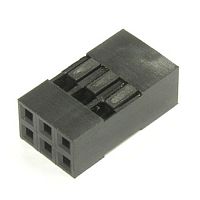 Гнездо для плат 2.54 мм RUICHI BLD 2x03 (BLD-6), 6 контактов | код 58293 | Ruichi