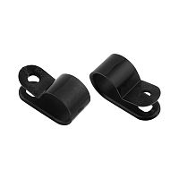 Кабельная скоба под винт REXANT 12 мм, черная, упаковка 50 шт. | код 07-4412-1 | REXANT