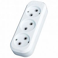 Колодка розеточная ЭКСПЕРТ 3-местный, AKB10-3 | код. AKB10-3 | EKF