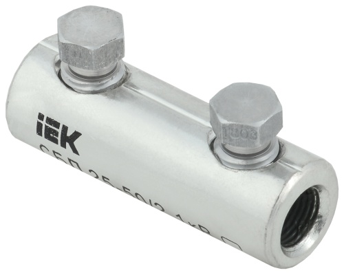 Соединитель болтовой луженый СБЛ 25-50/2 1кВ | код UCB11-025-050-02-01 | IEK Соединитель болтовой луженый СБЛ 25-50/2 1кВ | код UCB11-025-050-02-01 | IEK