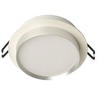 Светильник ДВО-15w GX53 без лампы белый,серебро | код 51353 | Feron