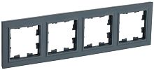 BRITE Рамка 4-местная РУ-4-БрГ графит | код BR-M42-K53 | IEK