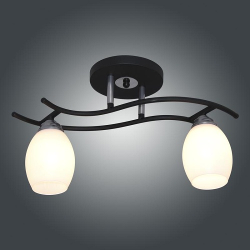 Светильник Стиль 121 (Плафон 8368) НПБ 01-2х60-123 Е27 [ИМ] люстра реновация черн. Элетех 1005405415 фото 4