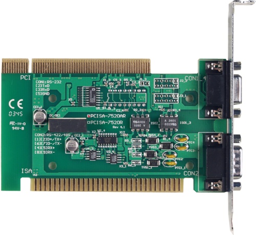 PCISA-7520R CR RS-232 to RS-485 converter card with D-sub 9-pin cable | код 00-01127183 | ICP DAS