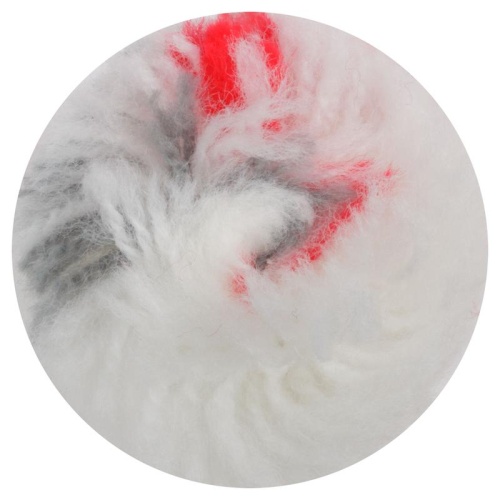 Ролик полиакриловый ''мини'' Профи, белый с серой и красной полосками, диаметр 15/35 мм, ворс 10 мм, 100 мм | код 2681 | FIT фото 4