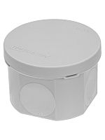 Распаячная коробка, двухкомпонентная, ОП D70х50 мм, IP66, 4 вх., серая, инд. штрихкод TDM | код SQ1401-2502 | TDM