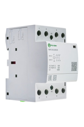 KM1.31.0.230.40 Модульный контактор 3НО+1НЗ контакт 40А (~/= 230В AC/DC) | код KM131023040 | РЕЛЕОН KM1.31.0.230.40 Модульный контактор 3НО+1НЗ контакт 40А (~/= 230В AC/DC) | код KM131023040 | РЕЛЕОН