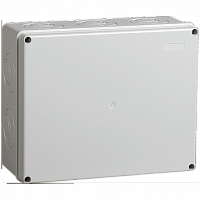 коробка КМ41342 распаячная для о/п 240х195х90 мм² IP55 (RAL7035, монт. плата, кабельные вводы 5 шт) | код. UKO10-240-195-090-K52-55 | IEK