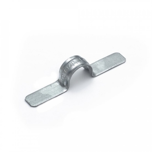 Скоба металлическая двухлапковая СМД d14-15 мм для монтажного пистолета (без отверстий) (100шт/1200шт уп/кор) Промрукав | код PR13.1985 | ПРОМРУКАВ