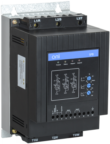 Устройство плавного пуска SFB 3Ф 380В 22кВт 45A Uупр 24В Modbus с выкл. ONI | код SFB-33-22-E-11 | ONI Устройство плавного пуска SFB 3Ф 380В 22кВт 45A Uупр 24В Modbus с выкл. ONI | код SFB-33-22-E-11 | ONI