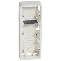 Накладная монтажная коробка - Программа Mosaic - для суппорта Кат. № 0 802 53 - 3x2 модуля - верт. монтаж | код 080283 | Legrand