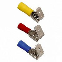 Разъем РпИо 6,0-7,5-0,8 плоский изолированный ответвительный (100 шт) | код. URO-10-3-100 | IEK