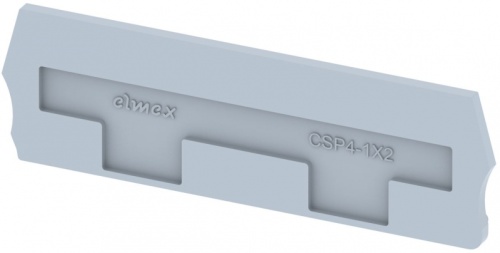 Концевая пластина для клемм, серая CSP4-1X2-GREY | код 3910900000 | Elmex Концевая пластина для клемм, серая CSP4-1X2-GREY | код 3910900000 | Elmex