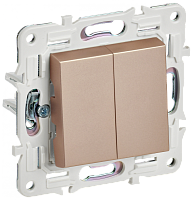 SKANDY Выключ. 2-кл. перекр. 10А SK-V06Sa песоч. IEK | код SK-V23-0-10-K98 | IEK