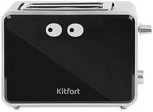 Тостер Kitfort КТ-2065 750Вт черный/серебристый | код 1898798 | KITFORT