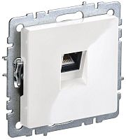 BRITE Розетка компьютерная RJ45 кат.5E РК10-БрБ белый | код BR-K10-1-K01 | IEK