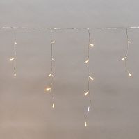Гирлянда светодиодная Айсикл (бахрома) 25х0,6м, c эффектом мерцания, прозрачный провод, IP44, 230В, диоды ТЕПЛЫЕ БЕЛЫЕ, 588LED NEON-NIGHT | код 255-596 | NEON-NIGHT