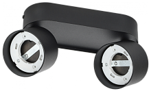 Светильник 4042 настенно-потолочн. 2хGX53 черный IEK | код LT-USB0-4042-GX53-1-K02 | IEK