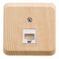 Розетка компьютерная 1xRJ45 Cat.5 ЭТЮД, сосна | код. KOMA-001D | Schneider Electric