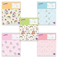 Тетрадь 12 л. ЮНЛАНДИЯ линия, обложка картон, ЕРАЛАШ | код 105633 | ЮНЛАНДИЯ