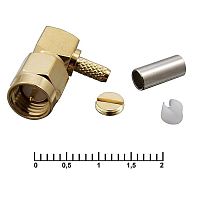 Разъём высокочастотный RUICHI SMA-LC174P, угловой | код 89955 | Ruichi