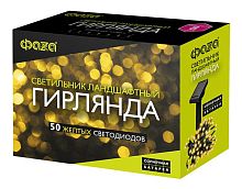 Светильник светодиодный SLR-G01- 50Y садовый; гирлянда 50 желт. LED солнечная батарея | код 5027299 | ФАZА