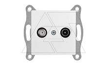 21 - Розетка TV-SAT, оконечная, белая | код 2100-157-0201 | Mutlusan