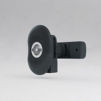 Комплект замка щита EC черного цвета без лого, вставкой под ключ 3мм с двойной бородкой ECWE002, пластиковый язычок | код ECWE0005 | ETA