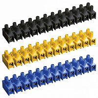 Зажим винтовой ЗВИ-60 н/г 6-16мм2 12пар черные | код. UZV5-060-16 | IEK