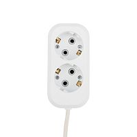 Удлинитель PROconnect 2 гнезда, 10 м, 3х0.75 мм кв, с/з, белый | код 11-7201 | PROCONNECT