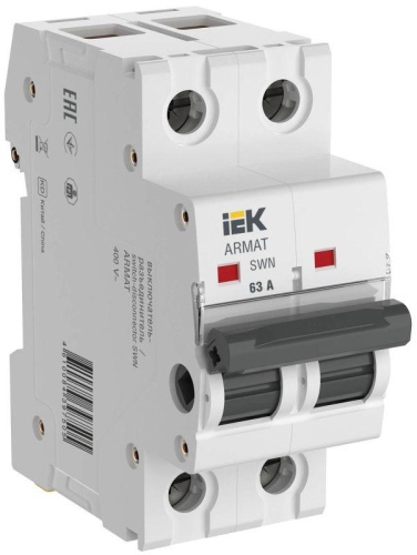 Выключатель-разъединитель SWN 2п 63А ARMAT | код AR-SWN-2-063 | IEK Выключатель-разъединитель SWN 2п 63А ARMAT | код AR-SWN-2-063 | IEK