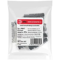 Ввод кабельный сальник NO-224-249 с гибким отводом PGR 7 (d отв.12.5 мм / d провод.3-6.5 мм) IP54 (упаковка 10 штук) | код Б0065186 | ЭРА