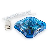 Концентратор USB 2.0 Gembird UHB-C224, 4 порта, прозр.корпус, блистер | код UHB-C224 | Gembird