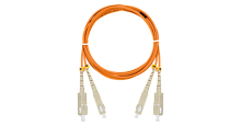 Шнур NIKOMAX волоконно-оптический, соединительный, многомодовый 50/125мкм, стандарта ОМ2, SC/UPC-SC/UPC, двойной, LSZH нг(A)-HFLTx, 2мм, оранжевый, 3м | код NMF-PC2M2C2-SCU-SCU-003 | NIKOMAX
