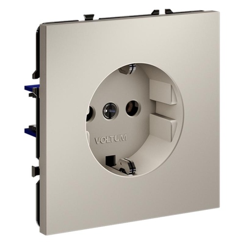 Розетка 1-м СП S70 16А с заземл. механизм кашемир Voltum VLS040103 фото 6
