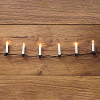 Гирлянда Свечи 6м, темно-зеленый ПВХ, 30 LED ТЕПЛЫЙ БЕЛЫЙ | код 303-084 | NEON-NIGHT