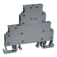 MRK 2,5CD-B Клеммник 2-х ярусный, 2,5 мм.кв., с диодом. (синий) | код 1635B | ONKA