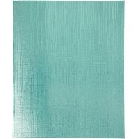 Тетрадь бумвинил А5 48 л. скоба, офсет №1, клетка, МЯТА Metallic , HATBER, 48Т5бвВ1 | код 404177 | HATBER