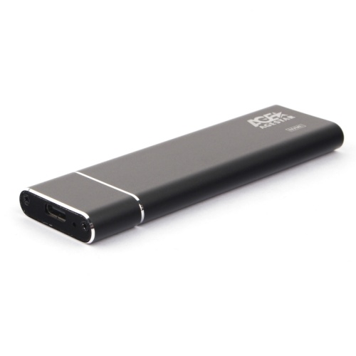 USB 3.1 Type-C Внешний корпус M.2 NVME (M-key) AgeStar 31UBNV5C (BLACK), алюминий, черный | код 31UBNV5C (BLACK) | AgeStar